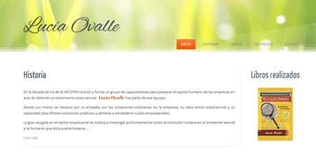 sitio web de Luc&iacute;a Ovalle